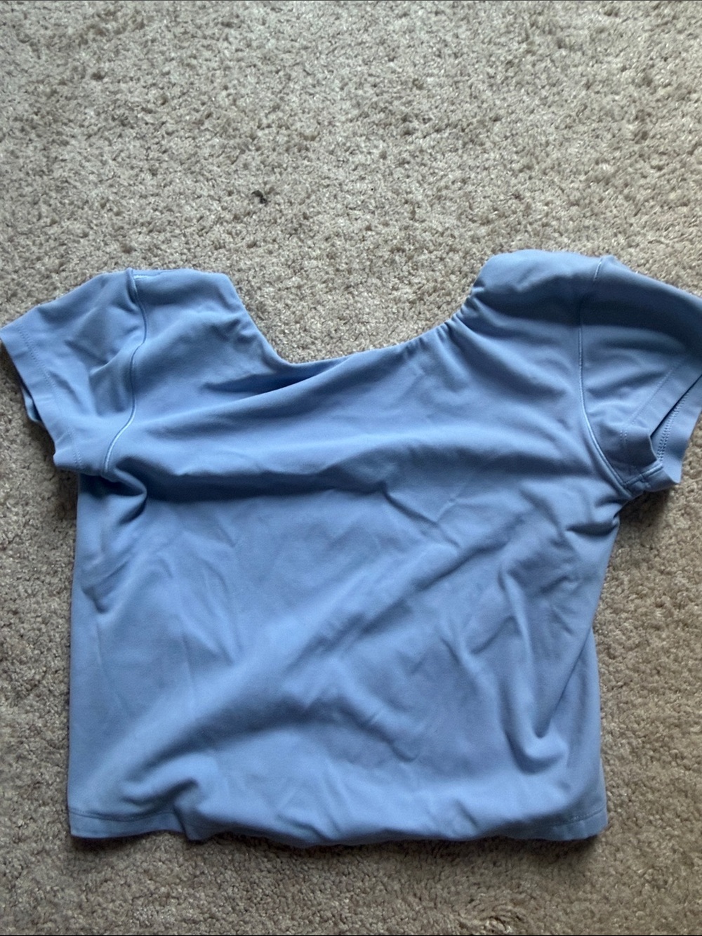 aerie Light Blue Crop Top with open back